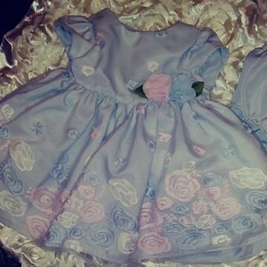 Pastel flower dress (newborn)